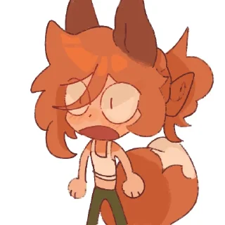 😦 emoji Лисеня Сана Telegram sticker 16 of 80