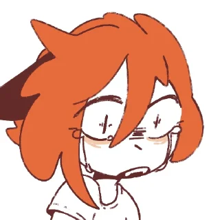 😰 emoji Лисеня Сана Telegram sticker 22 of 80