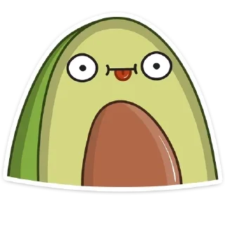 😛 emoji Avocado_RUS @Krutoy_kot Telegram sticker 18 of 25