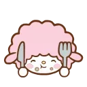 🍽 emoji @kotletovvemoji | My Melody Telegram sticker 23 of 40