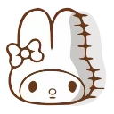 🫥 emoji @kotletovvemoji | My Melody Telegram sticker 7 of 40
