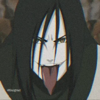 👅 emoji 🐍Orochimaru-san🐍 Telegram sticker 16 of 30