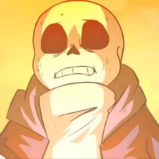 😰 emoji Classic Sans / Underverse :: @Night_Mat Telegram sticker 6 of 14