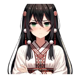 😢 emoji Chuvash Anime Here Telegram sticker 19 of 46
