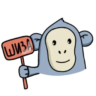 🤡 emoji Обезьянка Mono Telegram sticker 10 of 33