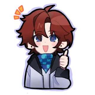❤️ emoji Чиби | Happnss Telegram sticker 5 of 13