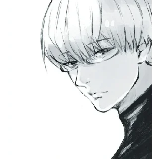 🤨 emoji Arima Kishou ⚪ Telegram sticker 11 of 25