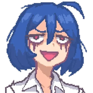 😏 emoji Пиксиляночки @stickers_teleg_telegramstickeri Telegram sticker 24 of 85