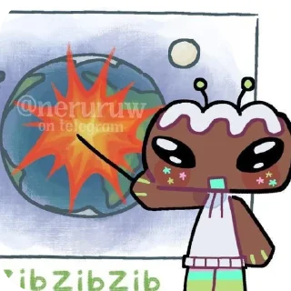 👽 emoji Cosmo Dandy's world 1/Poilubsu @Tanok_Uzi Telegram sticker 9 of 120