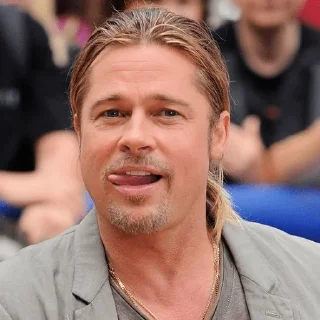 😋 emoji Brad Pitt @JakeGyllen Telegram sticker 12 of 72