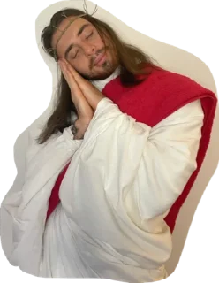 😴 emoji Jesus Telegram sticker 11 of 18