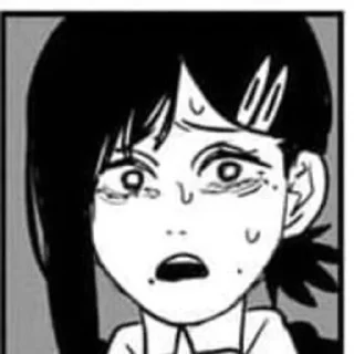 😰 emoji Tatsuki Fujimoto's manga faces Telegram sticker 12 of 62