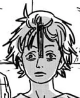 🫠 emoji Tatsuki Fujimoto's manga faces Telegram sticker 19 of 62