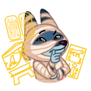 🤔 emoji Mummy Jackal Telegram sticker 6 of 17