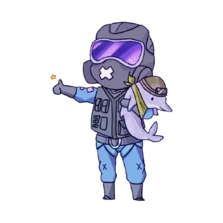 👍 emoji Rainbow six siege Telegram sticker 7 of 61
