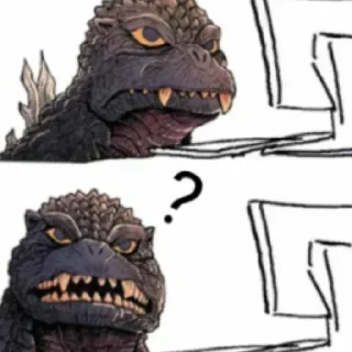 🤨 emoji Gojira 2 (remake) Telegram sticker 7 of 27