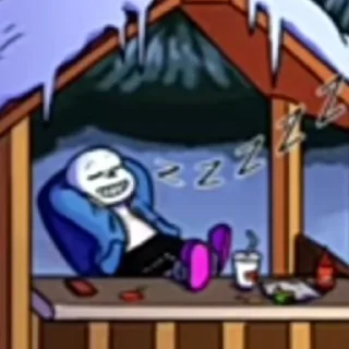 😴 emoji Classic Sans Telegram sticker 22 of 60