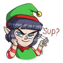👋 emoji Santa's Little Helper Telegram sticker 5 of 26