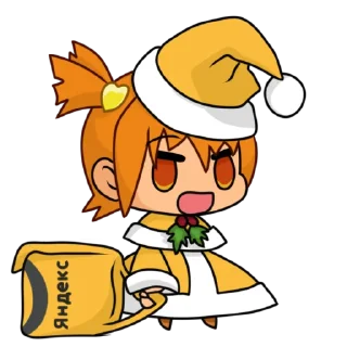 🎅 emoji Yandex.Eda Alisa Telegram sticker 6 of 8