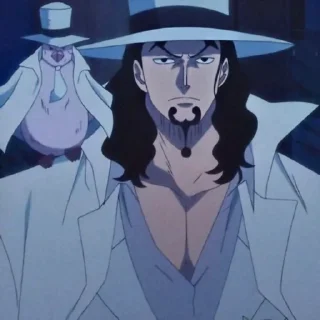 😐 emoji Rob Lucci Telegram sticker 6 of 23