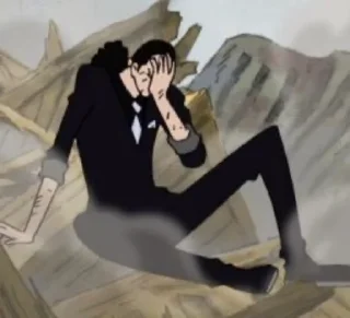 🫣 emoji Rob Lucci Telegram sticker 15 of 23