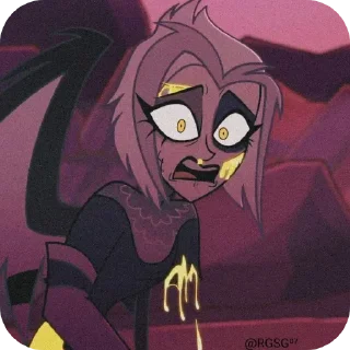 😧 emoji @HazbinStick Telegram sticker 22 of 27