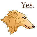 Sticker from Borzoi