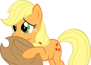 🫢 emoji @mlpstickers Applejack pack Telegram sticker 11 of 40