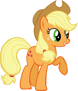 😀 emoji @mlpstickers Applejack pack Telegram sticker 15 of 40