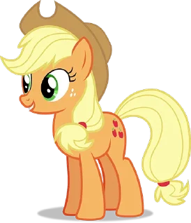 😃 emoji @mlpstickers Applejack pack Telegram sticker 19 of 40