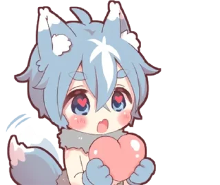 🌟 emoji Волчонок - @tg_sticks Telegram sticker 15 of 22