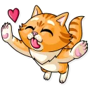 Sticker from Striped Cat