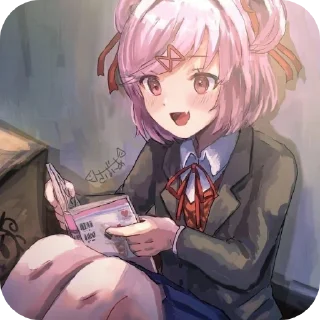 Sticker from нацуки | тгк @DokiDokiRusFd