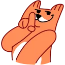 👆 emoji Лис Telegram sticker 21 of 40