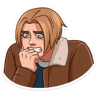 😬 emoji Леон Скотт Кеннеди @tgsticker Telegram sticker 17 of 49