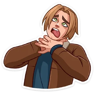 😵 emoji Леон Скотт Кеннеди @tgsticker Telegram sticker 8 of 49