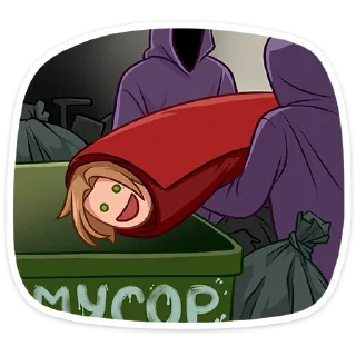 🗑 emoji Скотт от @TgSticker Telegram sticker 9 of 49