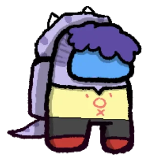 Sticker from Goodbye Volcano High (And snoot)