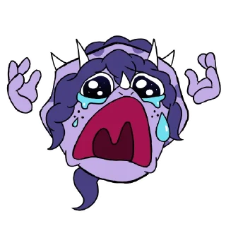 😭 emoji Goodbye Volcano High (And snoot) Telegram sticker 7 of 59