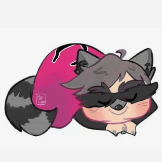🦝 emoji ᴛʜᴇ ᴄᴏᴏɴ Telegram sticker 11 of 40