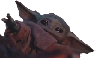 😭 emoji Mandalorian's Child Telegram sticker 12 of 42