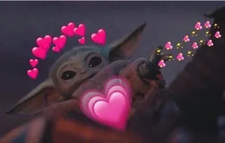 ❤️ emoji Mandalorian's Child Telegram sticker 14 of 42