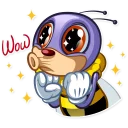 😙 emoji Ben The Bee Telegram sticker 7 of 30