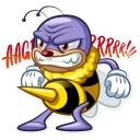 😤 emoji Ben The Bee Telegram sticker 19 of 30