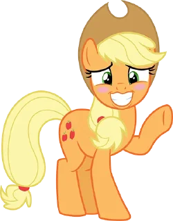 😳 emoji @mlpstickers Applejack pack Telegram sticker 6 of 40