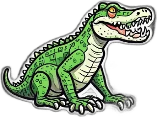 🐊 emoji Animals Telegram sticker 6 of 35