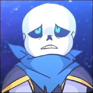 Sticker from Blue!sans underverse ✿ @Ruzi_heh