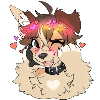 🥰 emoji Bonnie Puff Telegram sticker 15 of 16