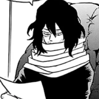 😐 emoji aizawa. Telegram sticker 13 of 48