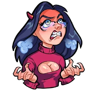 😠 emoji Лилит Telegram sticker 22 of 32